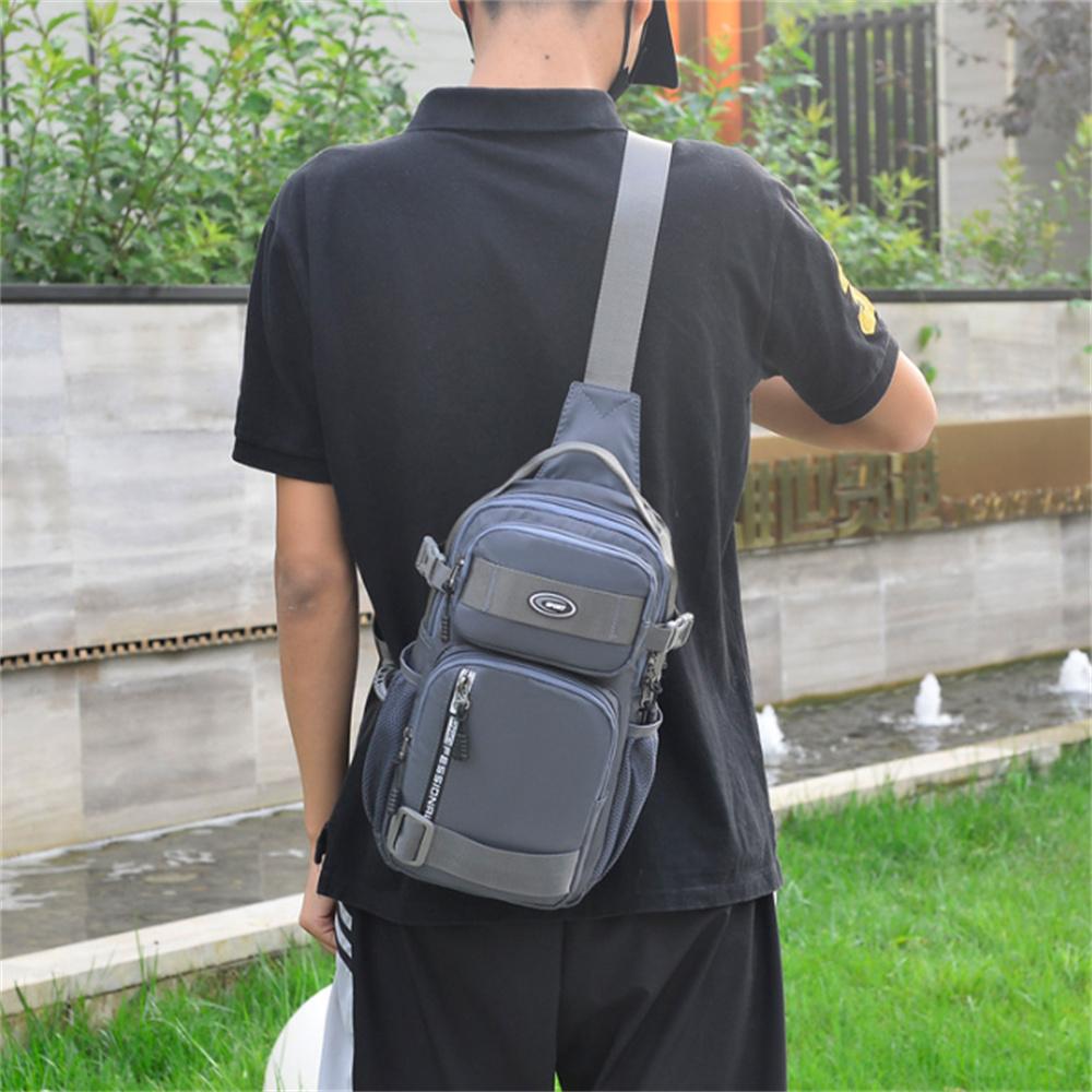 Новая мужская нагрудная сумка большой вместимости — фото 3