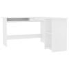 Maison Exclusive - Scrivania angolare a L Bianca 120x140x75 cm