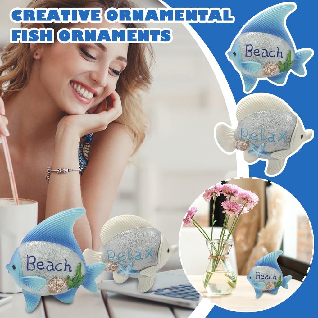 Creative Ocean Ornamental Fish Ornaments Home Decoration Beach Relaxation Seaside Porch Cabinet Home Decoration