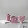 Beautiful Candle Gifts Creating Mold Practical DIY Love Candle Mould Square Heart Candle Mold for Handicraft Enthusiasts