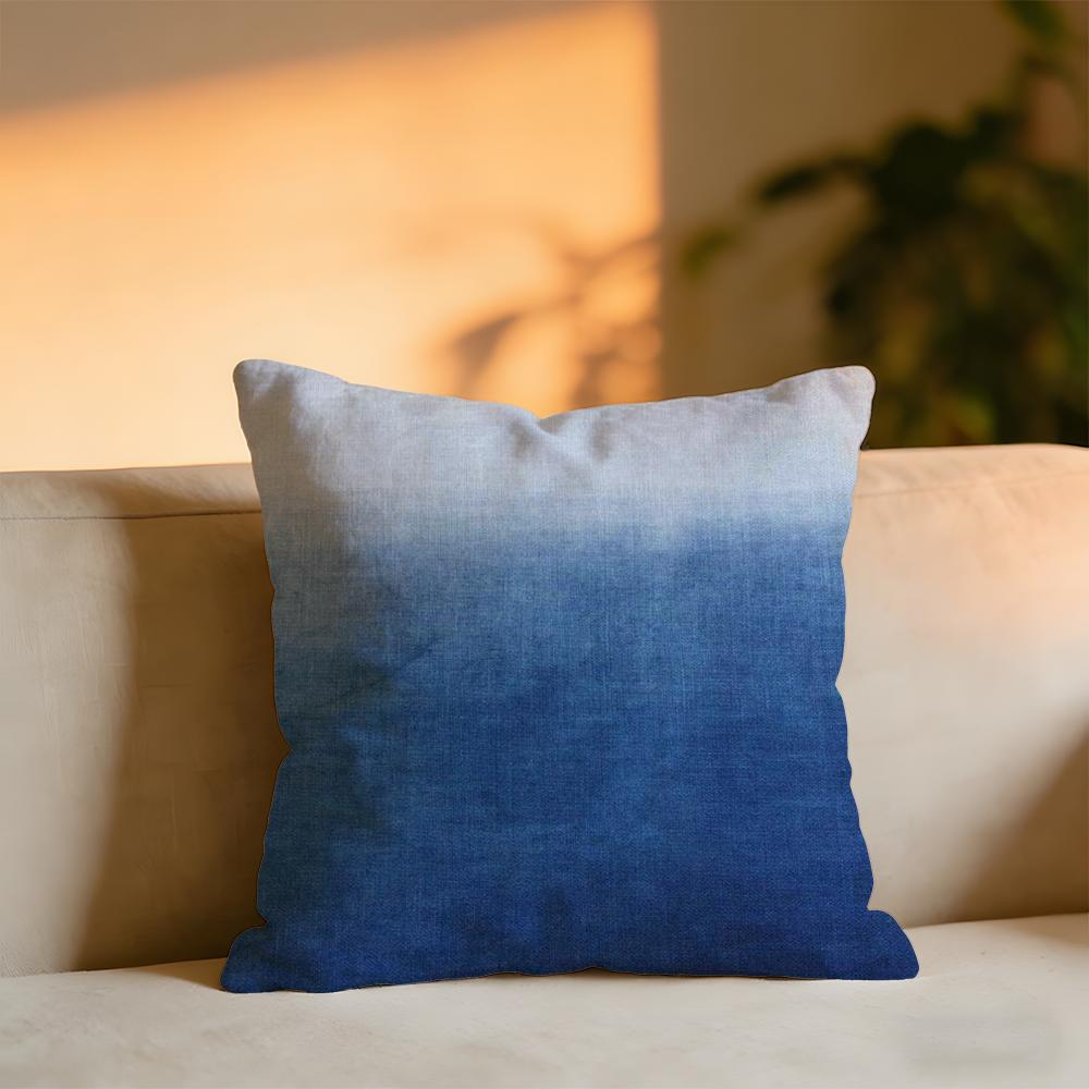 Blue Film Abstract Background Cushion Cover Cozy Velvet Throw PillowSoft Warm Cushion For Sofa  Bed 30x30 cm