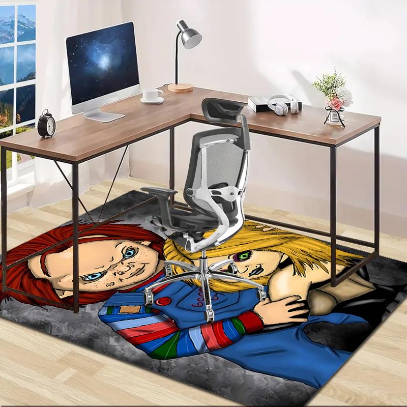 1pc Chucky1 Design Area Rug - Non-Slip, Soft & Cozy Floor Mat for Living Room, Bedroom, Office - Indoor/Outdoor Decorative Carpet