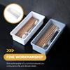 Premium Kitchen Cutlery Organizer Chopsticks Drain Box with Drain Holes Compact Flat Bottom Storage Case for Forks Spoons Knives
