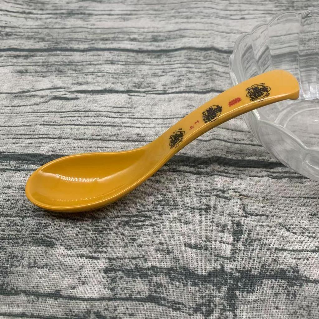 Heat-resistant Shatterproof Melamine Kung Fu Spoon - Restaurant-Grade Tableware