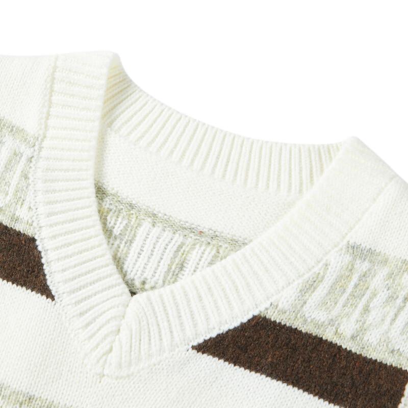 LEDiN V-Neck Letter Stripe Tank Top