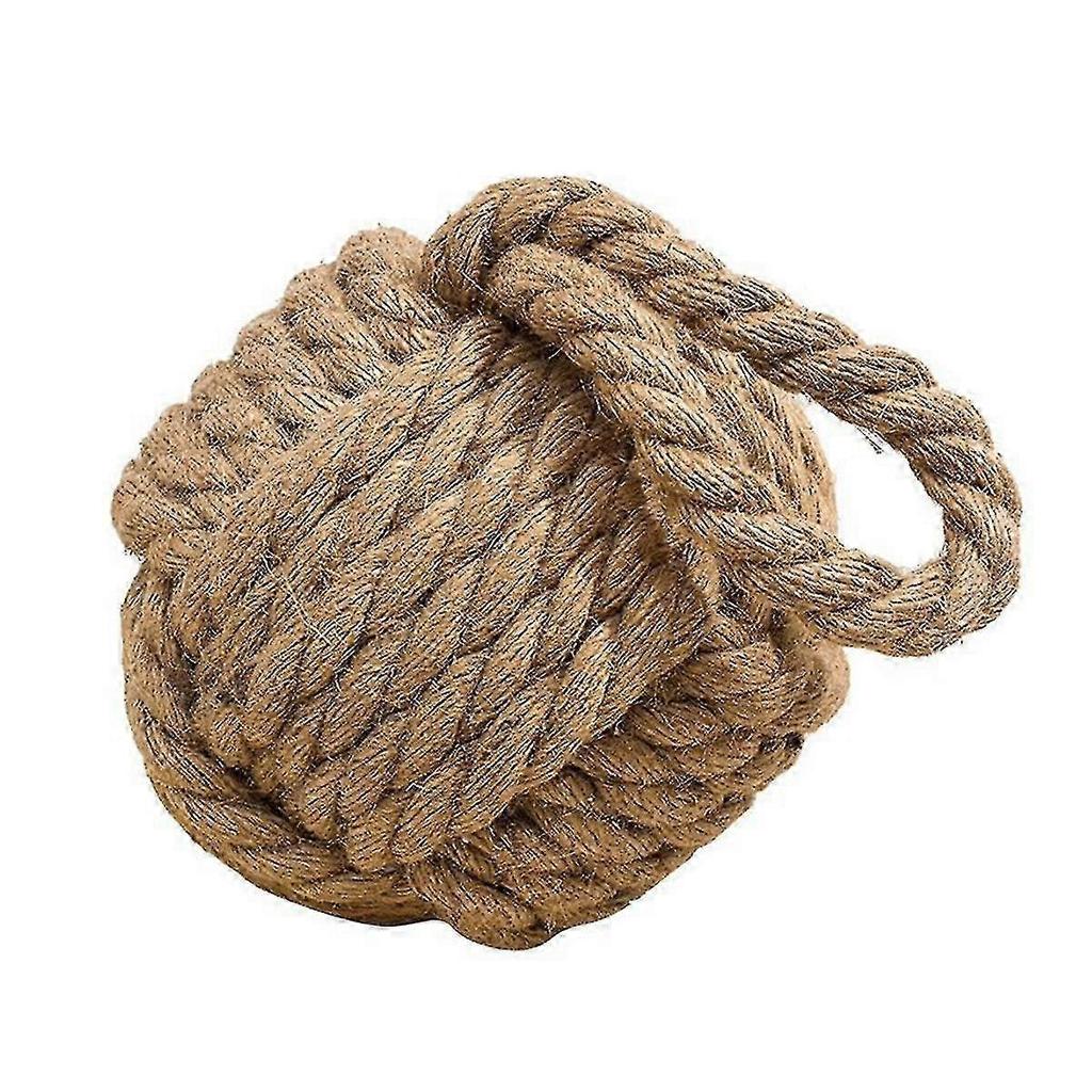6inch Monkey Fist Rope Door Stopper Nautical Knot Decor for Tablecloth