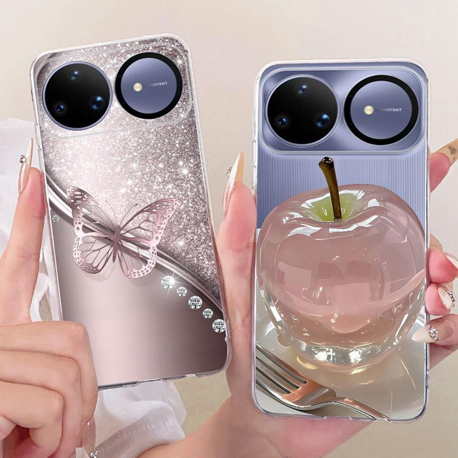 For Huawei Nova 15 Ultra 15 Pro Phone Case Soft Clear Silicone Back Cover Butterfly Dragon Cat Floral Painting Funda Nova15 Capa