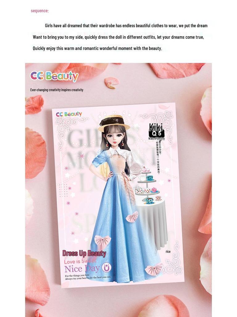 Magnetic Dress-Up Puzzle Book for Girls: Sticker Toy and Fashion Doll for Ages 4-6