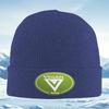 Vegan emblem white symbol green circle Unisex Women Unisex Knitted Hat Beanie Pullover Cap Winter Thermal Warm Christmas Outdoor Cy