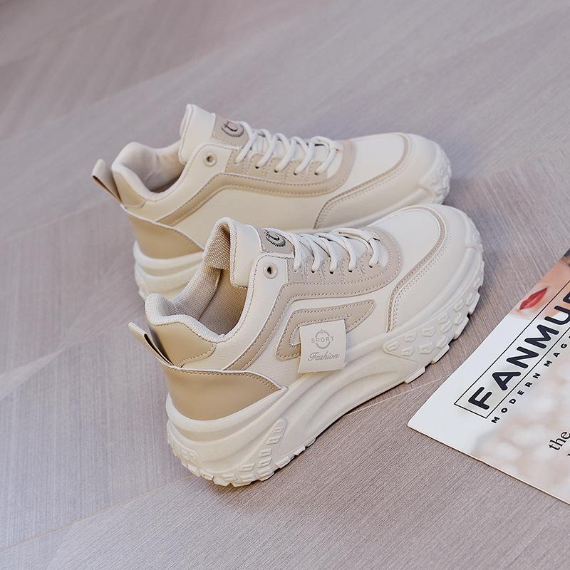 

Высокие белые туфли женские универсальные повседневные туфли на платформе осенне-зимние новые спортивные туфли для пап 35 хаки