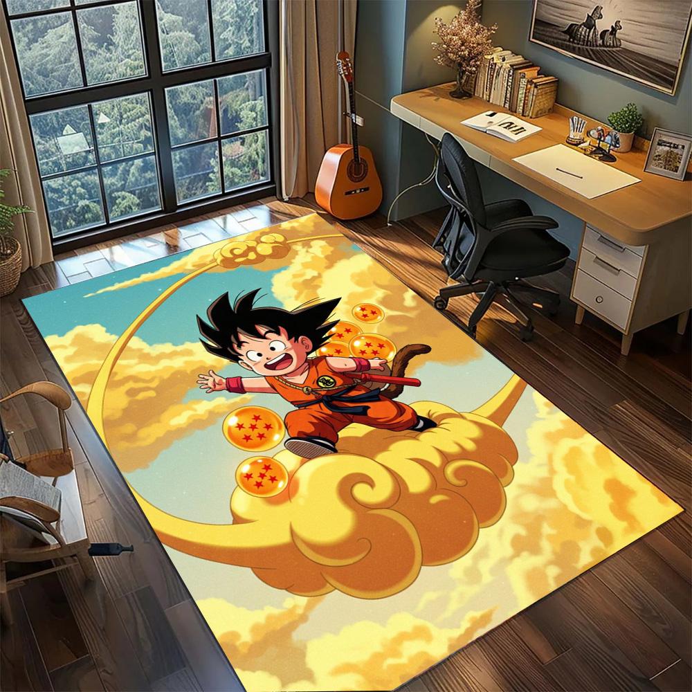 

Goku Area Rug Stylish Home, Non Slip Washable Large Carpet Floor Mat Gamer Room Bedroom Decor.-TING 60x90cm