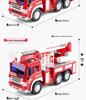 Literary Car Play: Fire Truck Simulation Toy with Sound, Light & Story – Inertial Ladder Truck for Kids