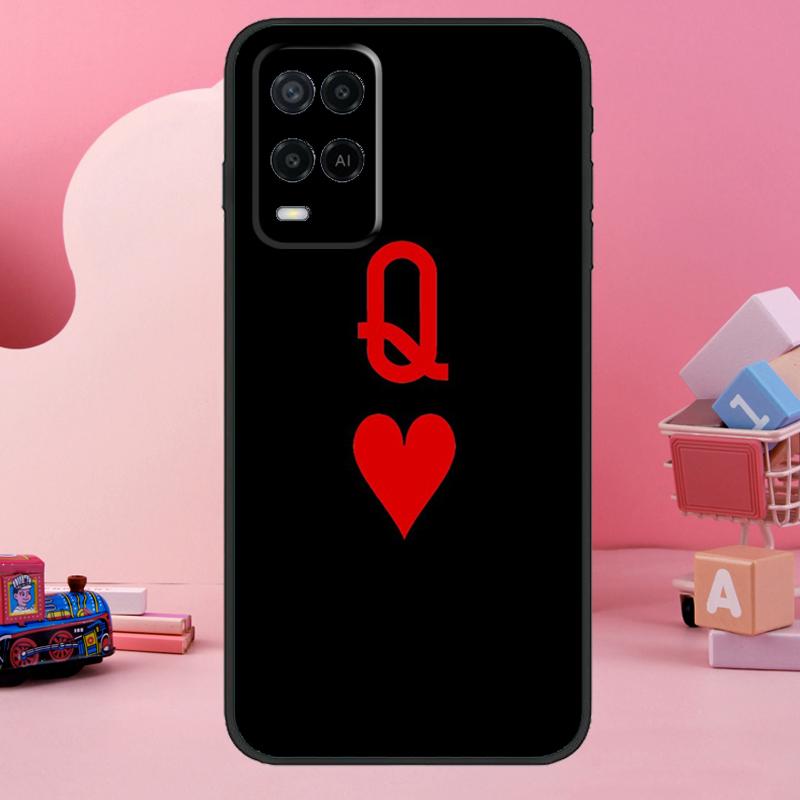 King Queen Couple Lovers Case For Oppo A5 Pro A15 A17 A57 A77 A18 A38 A58 A78 A98 A94 A74 A54 A16 A76 A96 A40 A60 A80