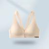 New Style Front Closure Latex Ice Silk Vest Bra, Push Up Side Gathering Back Smoothing Small Bust Enhancing Women Bra