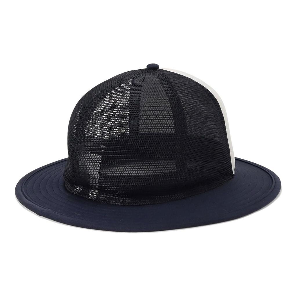 NEW ERA 5-Panel Bucket Hat Mesh A-Frame White/Navy Polyester Unisex M/L Streetwear