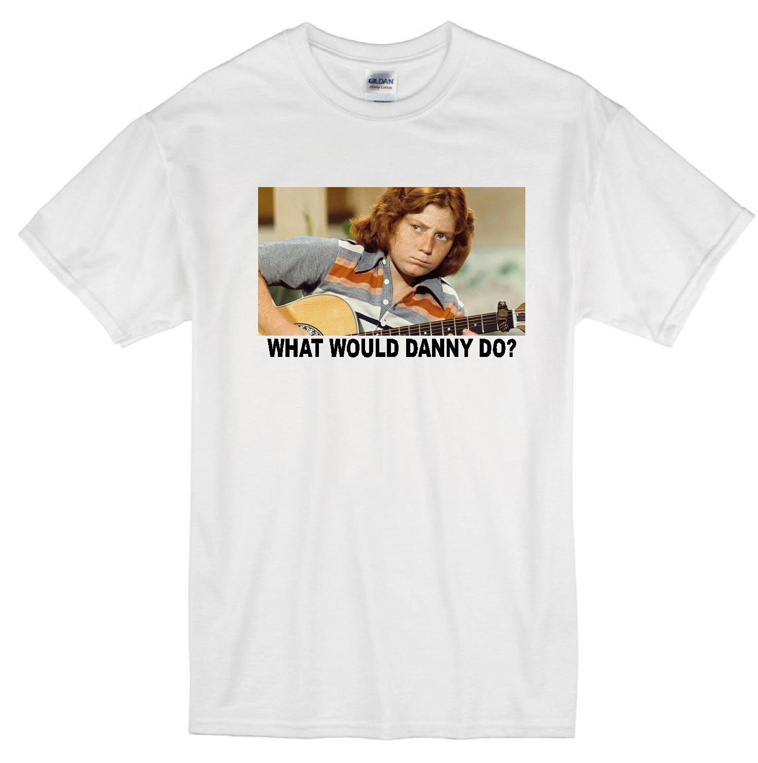 DANNY WWD? PARTRIDGE FAMILY BONADUCE MUSIC RETRO TV WHITE T-shirt M