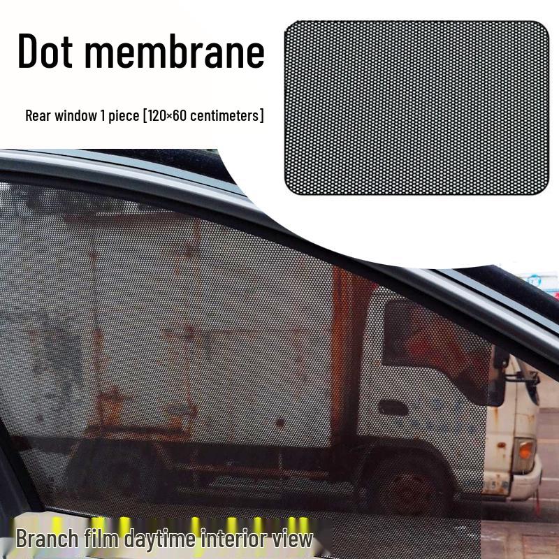 Car Sunshade Static Cling Film - Heat Insulation & Privacy Blackout for Side and Rear Windows.