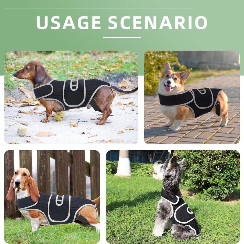 Dog Back Support Brace – Relieves IVDD,Hip Dysplasia, Arthritis & Spinal Injuries Adjustable Breathable Design Spinal Brace Vest