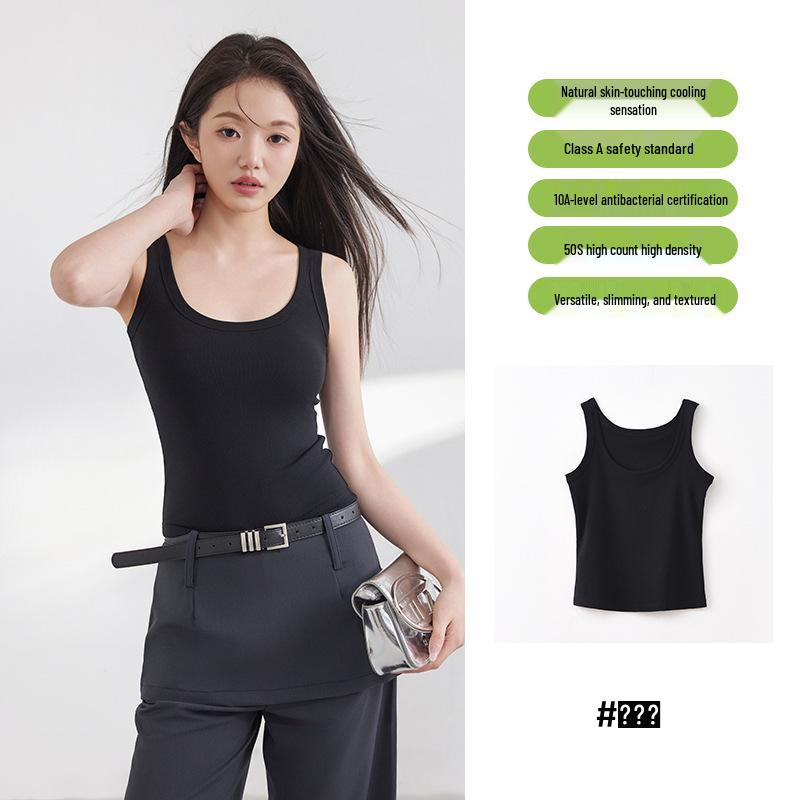 

Women s Sleeveless Tencel Lyocell U-Neck Vest – Versatile Knit Base Top M (80-100 lbs)