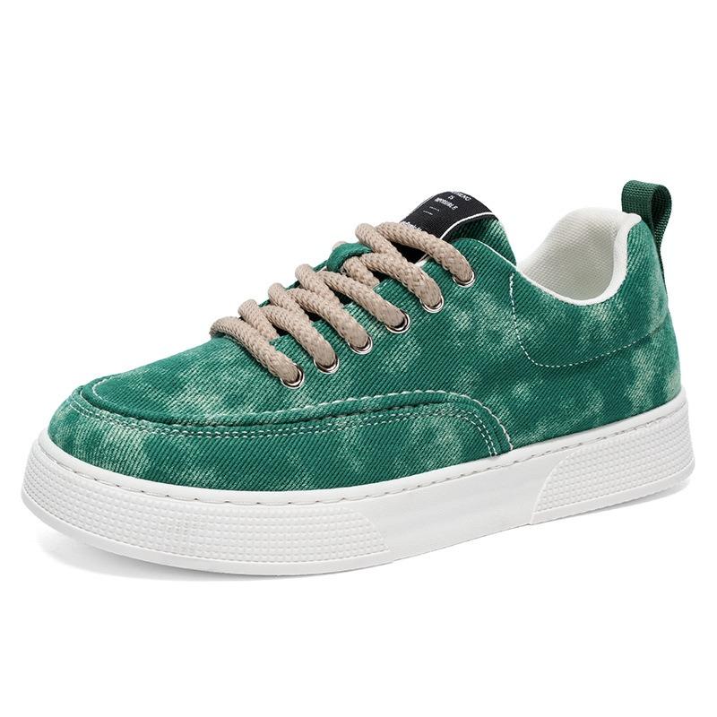 Retro men's shoes spring and summer canvas shoes breathable trend sports fashion casual trend shoes high value board shoes