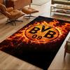 Borussia Dortmund Football Club Decorative Area Rug Durable Anti-slip Backing Non-slip Bottom Living Room Essential Minimalist Modern Style