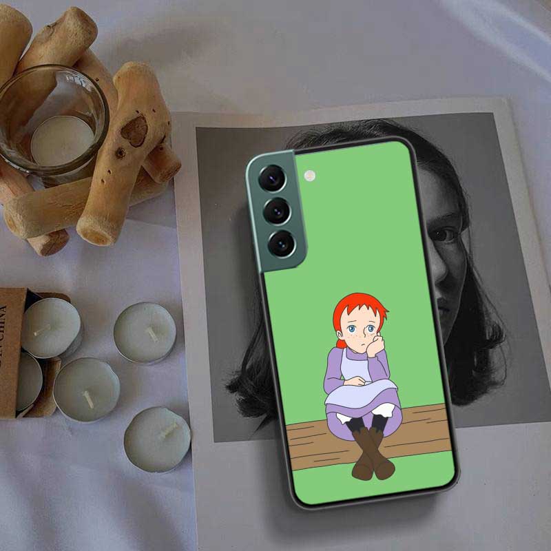 A-Anne of Green Gables Anne Shirley Phone Case For Samsung S25 Edge S24 FE Galaxy S22 Ultra S21 Plus S20 S23 S10 Plus Cover Sili