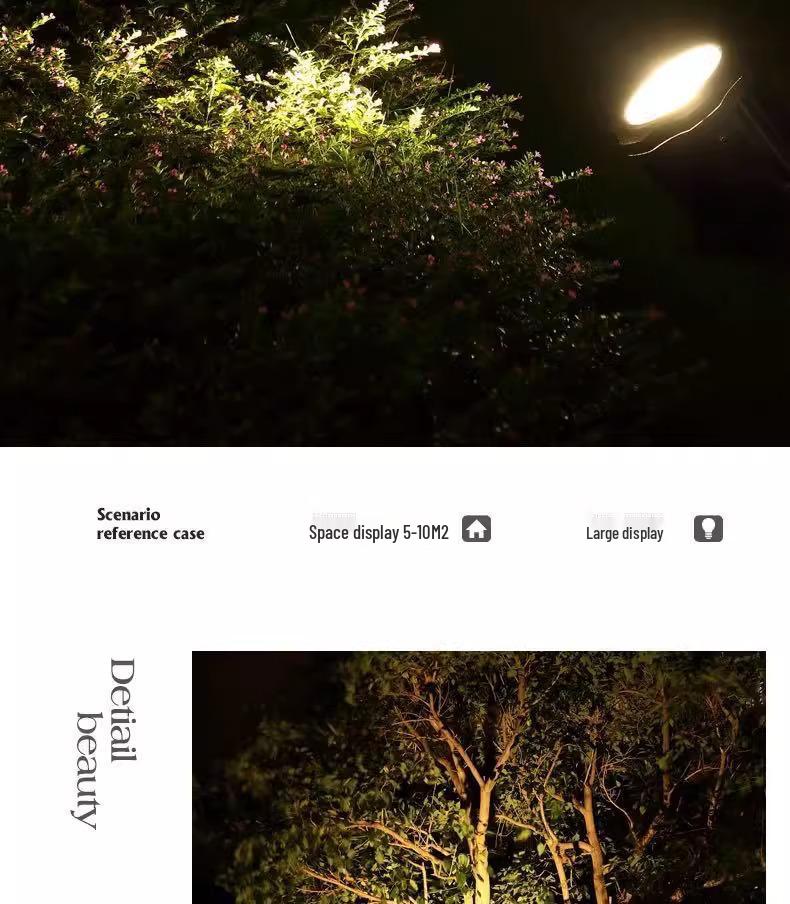 LED Waterproof Outdoor COB Spotlight for Trees and Gardens