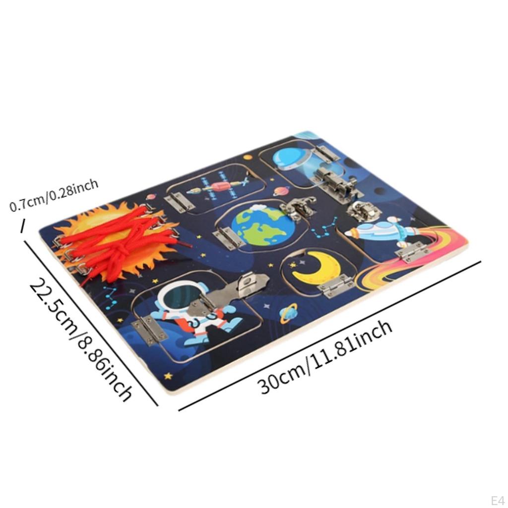 Busy Board Activity Enlightenment Toy Basic Life Skills Sensory Toys Educational Learning for
