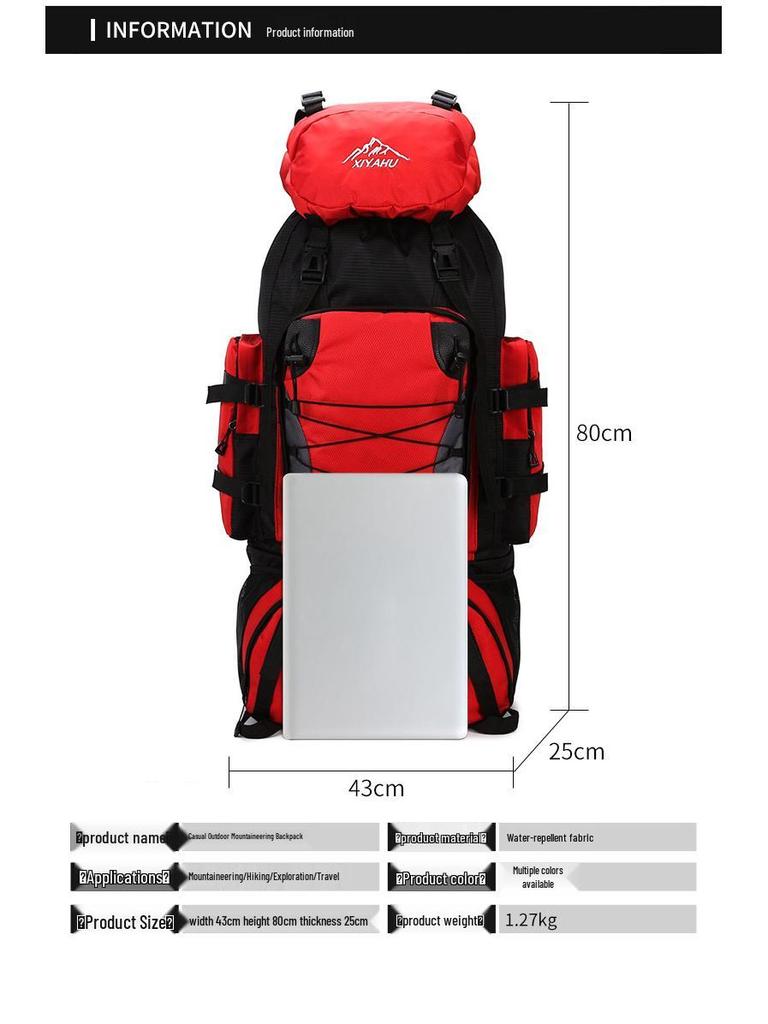 New 90L Lightweight Waterproof Hiking Backpack for Men – Large Capacity, Perfect for Casual Outdoor Adventure, Camping, and Travel.