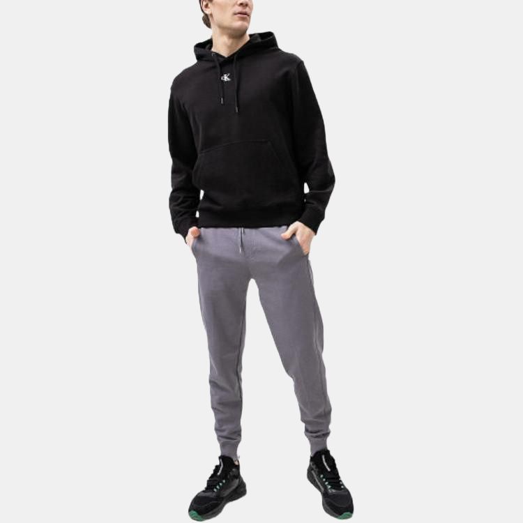 Calvin Klein Ss22 Solid Color Drawstring Cuffed Casual Pants Men Bottoms Gray J30J319931PTP