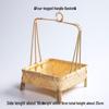 Yuluo Silicone Bamboo-Style Small Handled Basket