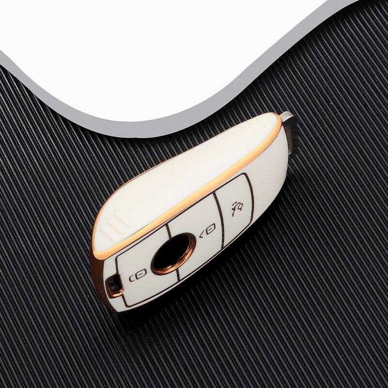 TPU Car Remote Key Case Cover Shell for Mercedes Benz A C E S G Class GLC CLE CLA GLB GLS W177 W205 W213 W222 X167 AMG