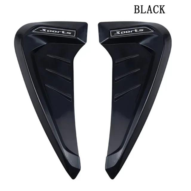

NEW 2Pc ABS Plastic Car Side Air Outlet Air Flow Mudguard Air Inlet Sticker Shark Gill Air Outlet Simulation Exterior Decoration чёрный