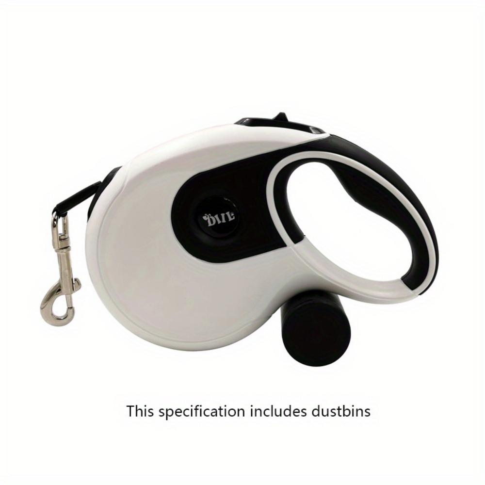 

8-метровий висувний повідець для собак Міцний нейлоновий мотузок для прогулянок домашніх тварин Довгий автоматичний гнучкий повідець для цуценя Повідець зі сміттєвим ящиком 8m білий