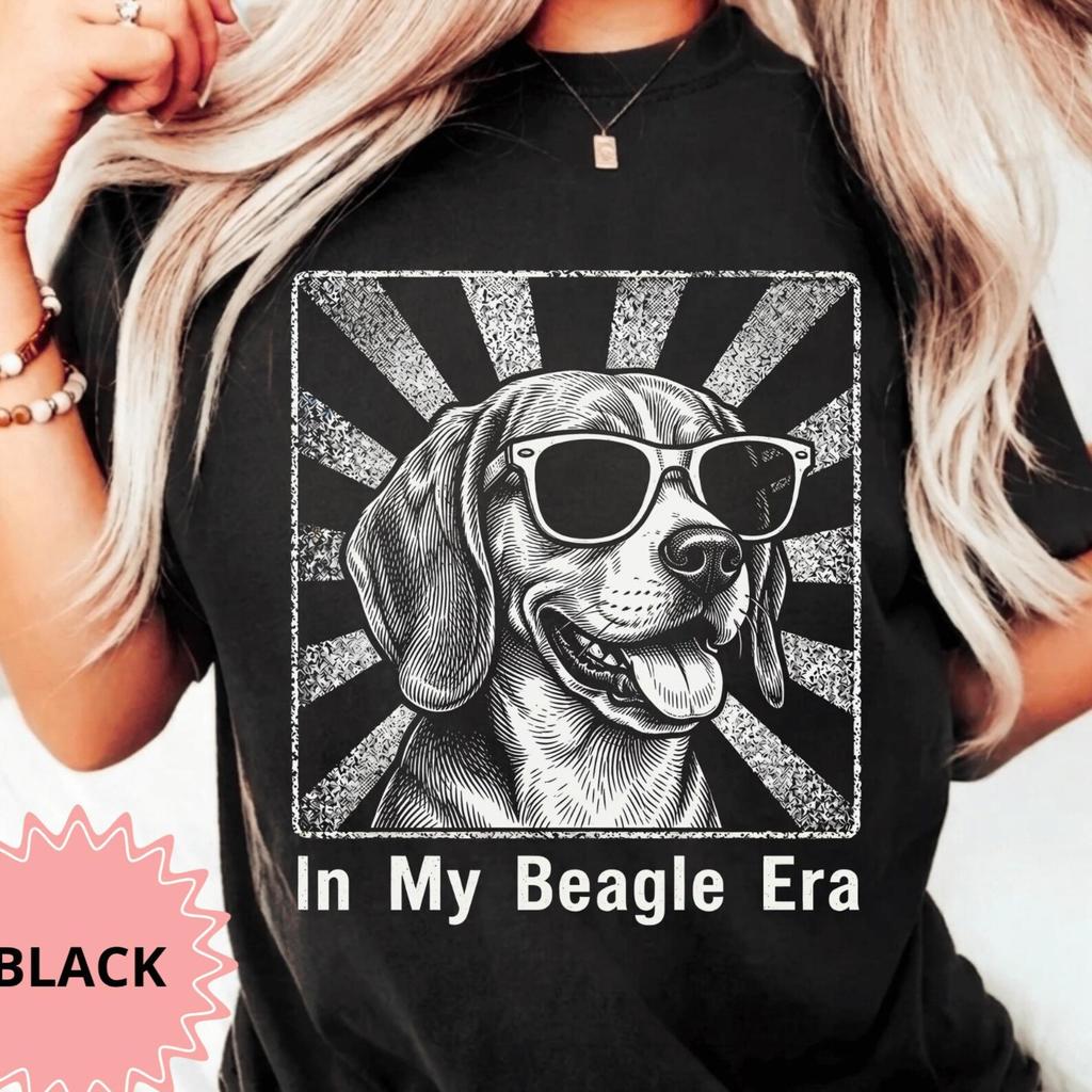 In My Beagle 70s Era Shirt, Funny Beagle Dog T-Shirt, Retro Dog Lover Tee, Vintage Beagle Mom Gift, Beagle Dad Shirt, Pet Lover Apparel