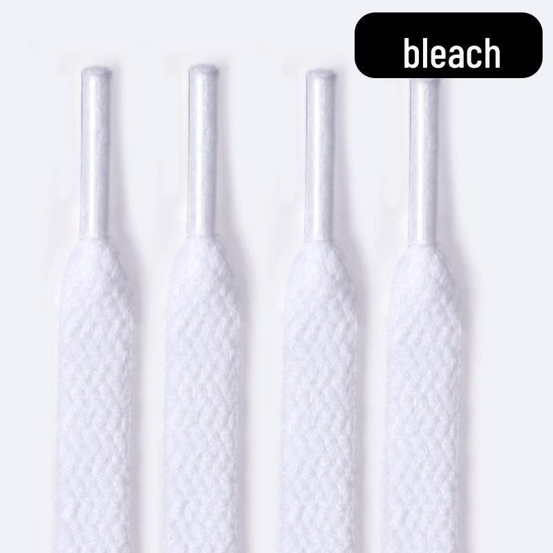 Customizable Black & White Flat Shoelaces for Air Force 1 and AJ1 Sneakers