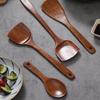 Cooking Spatula Set Non Stick Pan Special Stir Fry Spatula Heat Resistant Wooden Soup Spoon Reusable Rice Scoop for Kitchen