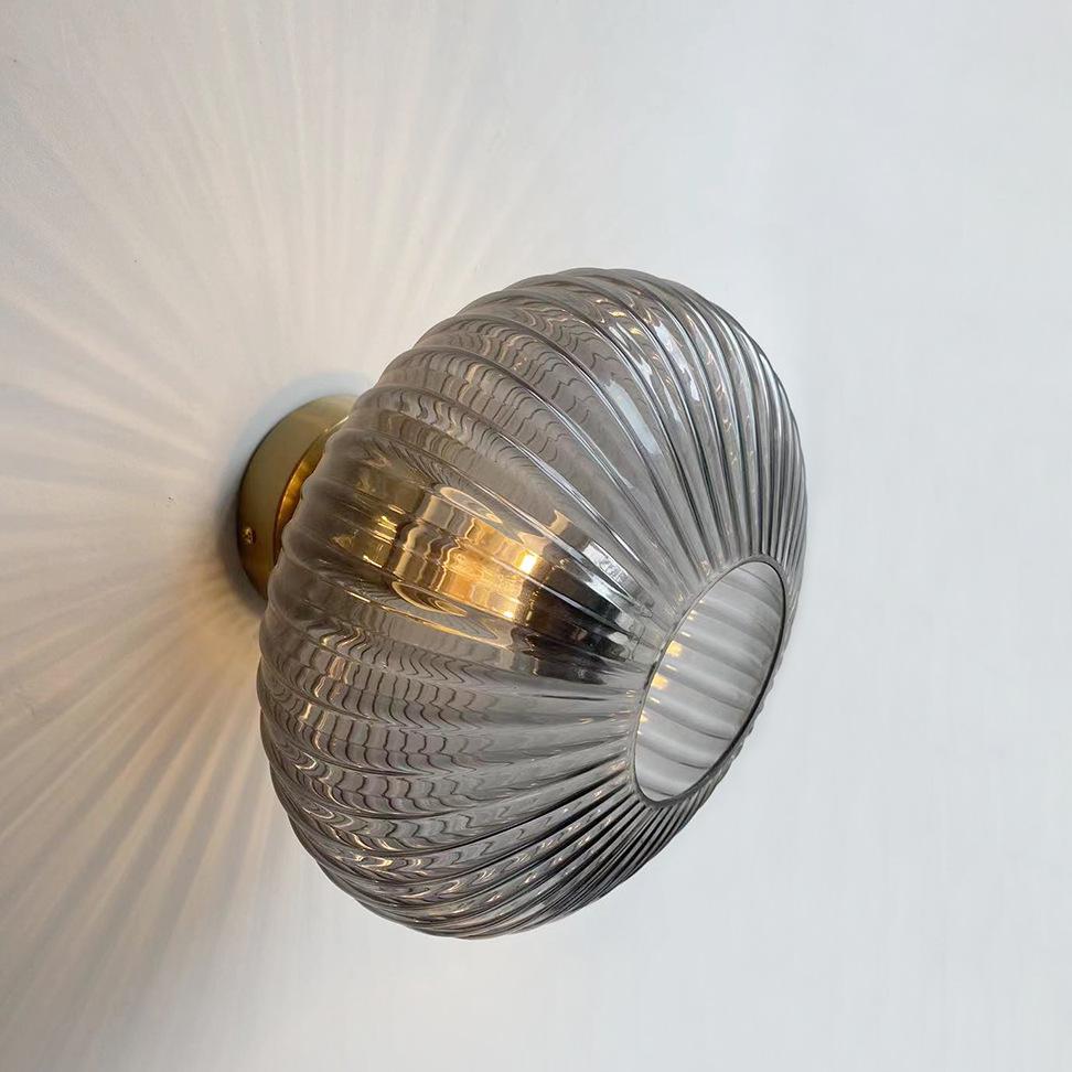 Postmodern Bauhaus Glass Wall Lamp for Bedroom or Hotel Ambiance