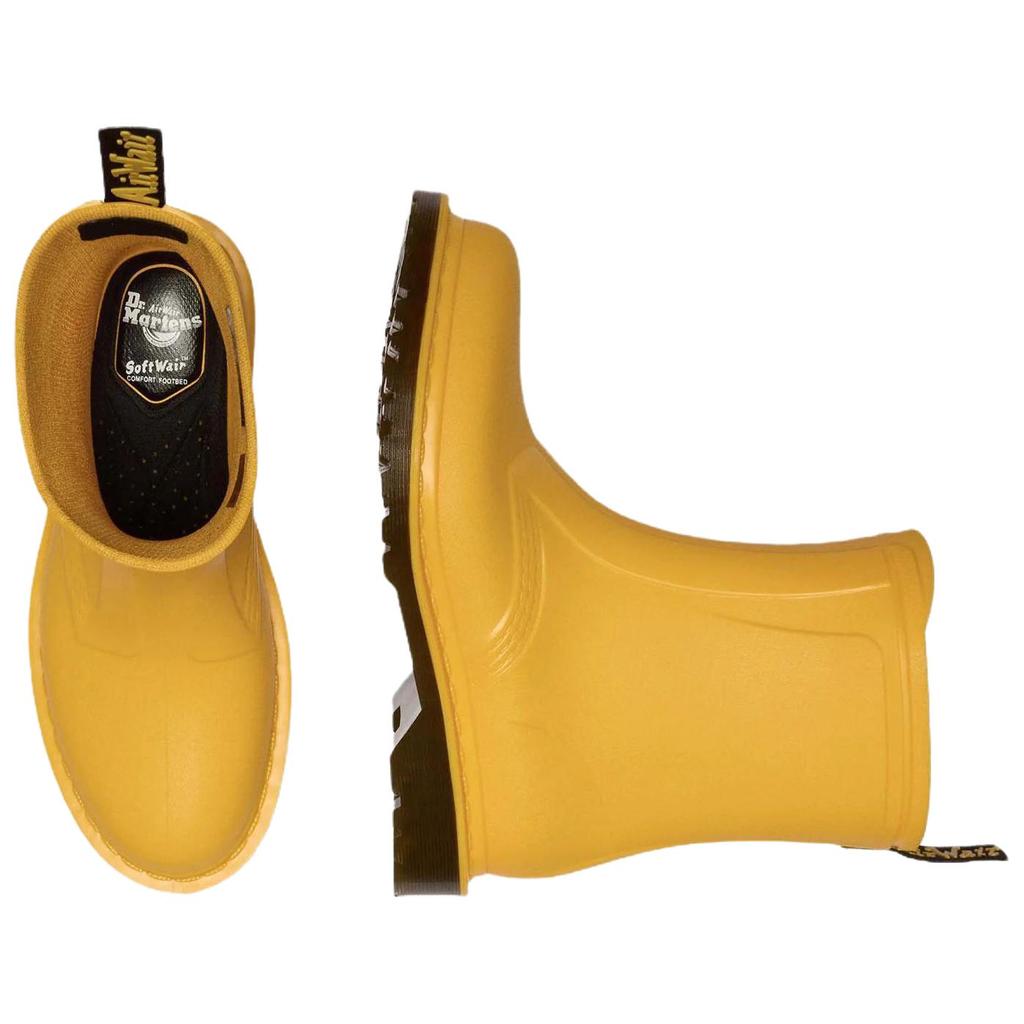 Dr. Martens 1460 PVC Waterproof Slip-On Comfortable Rain Boots Unisex Boots Yellow 41250700