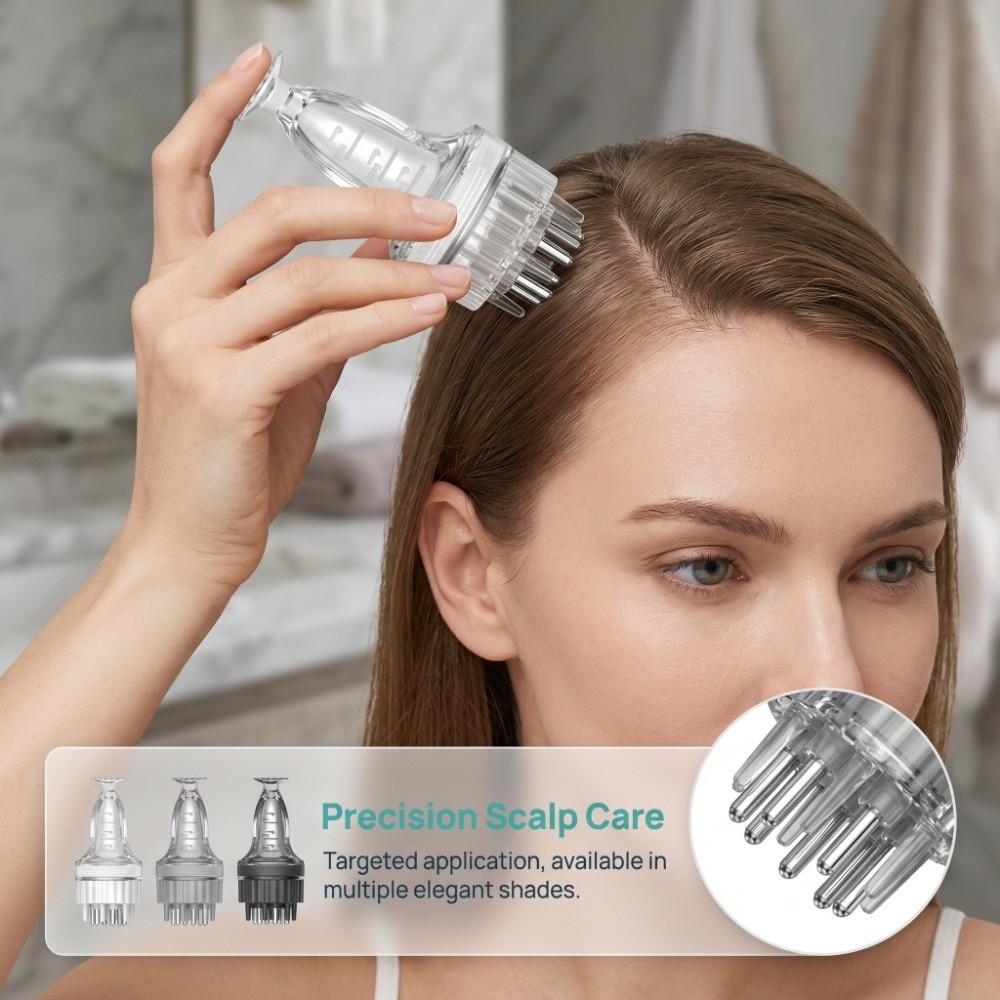 Precise Scale Hair Growth Serum Oil Apply Scalp Treatment Comb Essential Oil Application