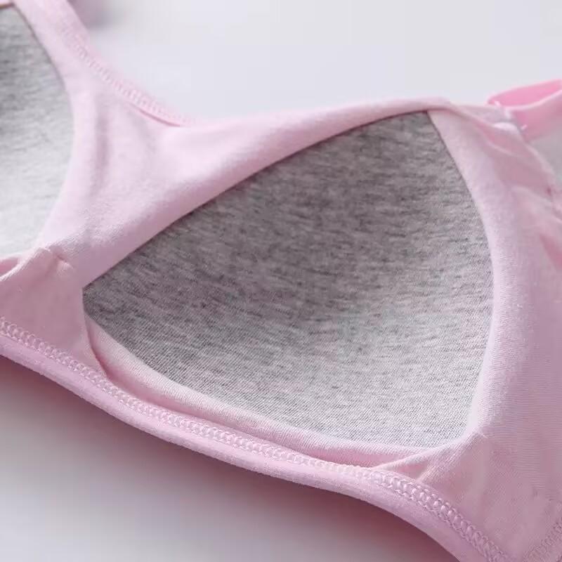 Kids Underwear Cotton Girls Tank Top Candy Color Undershirt Girls Training Bra 8-16Years