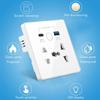 WiFi Universal Wall Socket Multifunction Power Plug Socket USB Charging AC100V-240 Intelligent Wall Outlet Switches