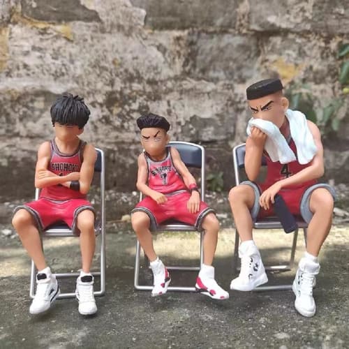 Hanamichi Sakuragi, Ryota Miyagi, Hisashi Mitsui, Kaede Rukawa Figures, Model Toys, Anime Figures, Complete Action Figures, 5 Pieces, 7-8cm, Slam Dunk