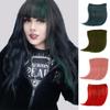 Synthetic Bangs for Women Colorful Stitching Heat Resistant Hairpieces Short Hair In Clips Extensions For Women