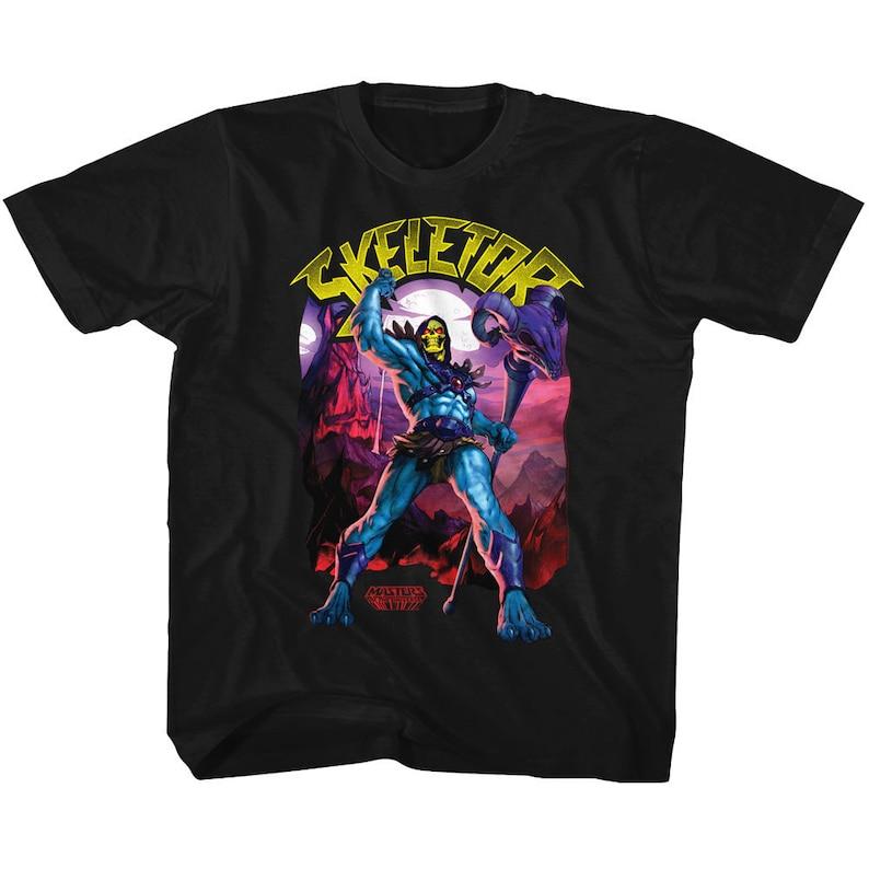 Masters Of The Universe Skeletor Black Youth T-Shirt 110
