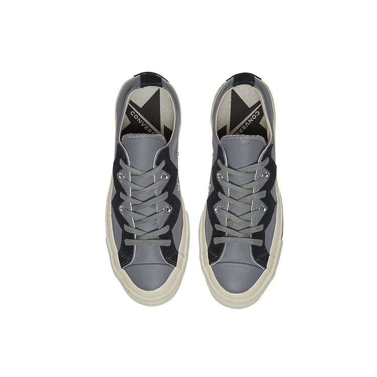 Converse Chuck 1970s Low Top Lace-Up Canvas Shoes Women sneaker Gray Black 566137C