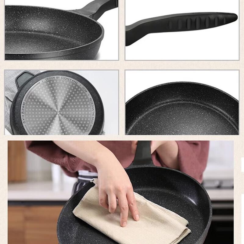 

Сковорода COOKER KING JG32JJ с антипригарным покрытием из маifanского камня, плоская