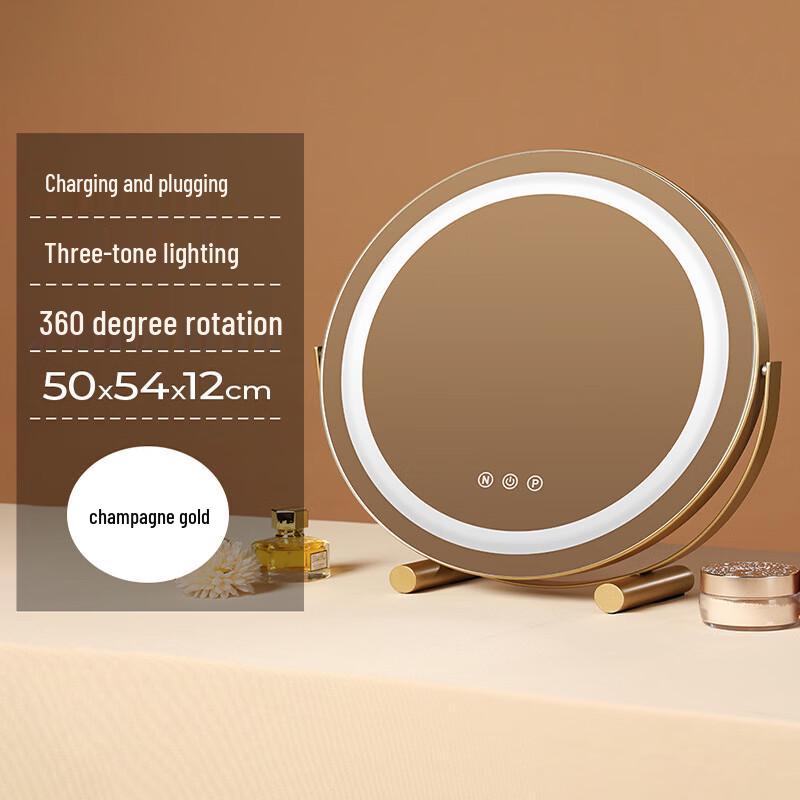 Handon LED Lighted Desktop Makeup Mirror