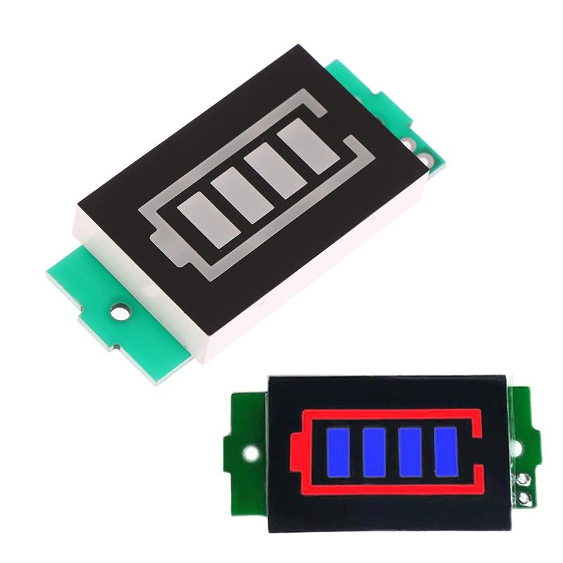 4.2V Display Electric Vehicle Battery Power Tester Li-Ion 1-8S 1S/2S/3S/4S Single 3.7V Lithium Battery Capacity Indicator Tester