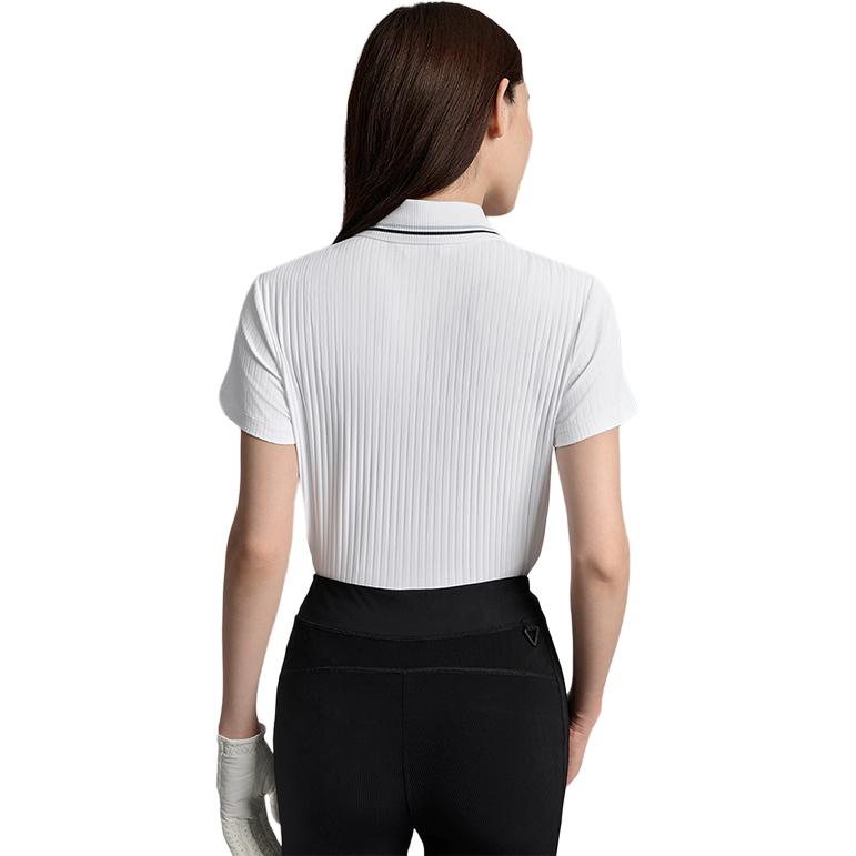 FILA Golf Series Knitted Sports Sun Protection Short Sleeve Polo Shirt Women tops A11W535120F-WT